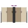 Toldo lateral retráctil gris taupe 140x600 cm de vidaXL, Sombrillas - Ref: Foro24-4004619, Precio: 119,66 €, Descuento: %