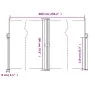 Dark green retractable side awning 180x600 cm by vidaXL, Umbrellas - Ref: Foro24-4004650, Price: 147,69 €, Discount: %