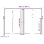 Toldo lateral retráctil verde oscuro 180x600 cm de vidaXL, Sombrillas - Ref: Foro24-4004650, Precio: 147,69 €, Descuento: %