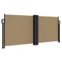 Taupe gray retractable side awning 100x600 cm by vidaXL, Umbrellas - Ref: Foro24-4004589, Price: 105,03 €, Discount: %