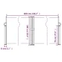 Taupe gray retractable side awning 100x600 cm by vidaXL, Umbrellas - Ref: Foro24-4004589, Price: 105,03 €, Discount: %