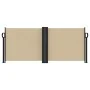Beige retractable side awning 100x1000 cm by vidaXL, Umbrellas - Ref: Foro24-4004690, Price: 114,35 €, Discount: %