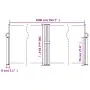 Beige retractable side awning 100x1000 cm by vidaXL, Umbrellas - Ref: Foro24-4004690, Price: 114,35 €, Discount: %