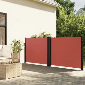 Toldo lateral retráctil terracota 100x1000 cm by vidaXL, Umbrellas - Ref: Foro24-4004693, Price: 110,47 €, Discount: %