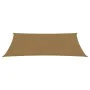Taupe gray HDPE sail awning 160 g/m² 2.5x5 m by vidaXL, Umbrellas - Ref: Foro24-311401, Price: 35,77 €, Discount: %