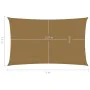 Taupe gray HDPE sail awning 160 g/m² 2.5x5 m by vidaXL, Umbrellas - Ref: Foro24-311401, Price: 35,77 €, Discount: %
