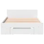 Cama con cajón madera de ingeniería blanca 90x200 cm de vidaXL, Camas y somieres - Ref: Foro24-3280797, Precio: 133,05 €, Des...
