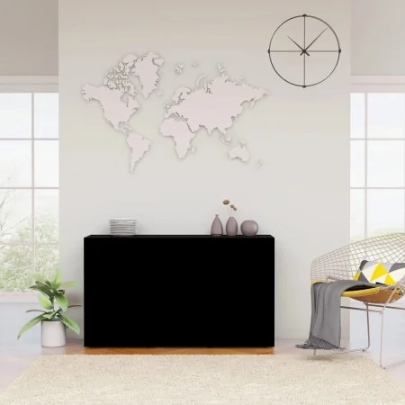 Schwarzes Sperrholz-Sideboard 120x36x69 cm von vidaXL, Sideboards - Ref: Foro24-801842, Preis: 138,62 €, Rabatt: %