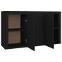 Black plywood sideboard 120x36x69 cm by vidaXL, Sideboards - Ref: Foro24-801842, Price: 138,62 €, Discount: %