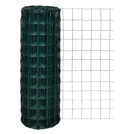Euro Valla de acero verde 10x1,7 m de vidaXL, Paneles de vallas - Ref: Foro24-142403, Precio: 224,33 €, Descuento: %