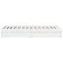 White engineered wood bed with drawers 90x200 cm by vidaXL, Beds and slatted bases - Ref: Foro24-3280678, Price: 154,57 €, Di...