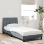 Bett mit dunkelgrauer Samtmatratze 90x190 cm von vidaXL, Betten und Lattenroste - Ref: Foro24-3208569, Preis: 274,07 €, Rabat...