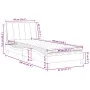 Bett mit dunkelgrauer Samtmatratze 90x190 cm von vidaXL, Betten und Lattenroste - Ref: Foro24-3208569, Preis: 274,07 €, Rabat...