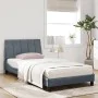 Bed with dark gray velvet mattress 100x200 cm by vidaXL, Beds and slatted bases - Ref: Foro24-3208581, Price: 297,32 €, Disco...