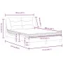 Bett mit dunkelgrauer Stoffmatratze 120x200 cm von vidaXL, Betten und Lattenroste - Ref: Foro24-3208521, Preis: 357,37 €, Rab...