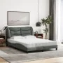 Bed with dark gray fabric mattress 140x200 cm by vidaXL, Beds and slatted bases - Ref: Foro24-3208535, Price: 401,57 €, Disco...