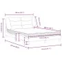 Bed with dark gray fabric mattress 140x200 cm by vidaXL, Beds and slatted bases - Ref: Foro24-3208535, Price: 401,57 €, Disco...