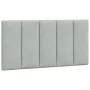 Bett mit hellgrauer Samtmatratze 100x200 cm von vidaXL, Betten und Lattenroste - Ref: Foro24-3208580, Preis: 284,50 €, Rabatt: %