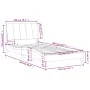 Bett mit hellgrauer Samtmatratze 100x200 cm von vidaXL, Betten und Lattenroste - Ref: Foro24-3208580, Preis: 284,50 €, Rabatt: %