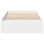 White engineered wood bed with drawers 75x190 cm by vidaXL, Beds and slatted bases - Ref: Foro24-3280713, Price: 123,98 €, Di...