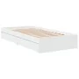 Weißes Holzwerkstoffbett mit Schubladen 75x190 cm von vidaXL, Betten und Lattenroste - Ref: Foro24-3280713, Preis: 123,96 €, ...