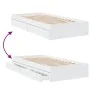 Weißes Holzwerkstoffbett mit Schubladen 75x190 cm von vidaXL, Betten und Lattenroste - Ref: Foro24-3280713, Preis: 123,96 €, ...