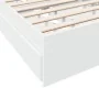 Weißes Holzwerkstoffbett mit Schubladen 75x190 cm von vidaXL, Betten und Lattenroste - Ref: Foro24-3280713, Preis: 123,96 €, ...
