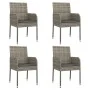 5-piece garden dining set with gray synthetic rattan cushions by vidaXL, Garden sets - Ref: Foro24-3185006, Price: 306,74 €, ...