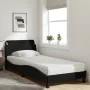 Bed with black fabric mattress 90x190 cm by vidaXL, Beds and slatted bases - Ref: Foro24-3208306, Price: 247,26 €, Discount: %