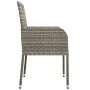 5-piece garden dining set with gray synthetic rattan cushions by vidaXL, Garden sets - Ref: Foro24-3185006, Price: 306,74 €, ...