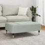 Fußstütze aus hellgrauem Samt 77x55x31 cm von vidaXL, Osmanen - Ref: Foro24-4007393, Preis: 73,81 €, Rabatt: %