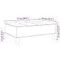 Reposapiés de terciopelo gris claro 77x55x31 cm by vidaXL, Ottomans - Ref: Foro24-4007393, Price: 73,81 €, Discount: %
