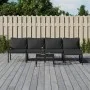 Juego de muebles de jardín 6 piezas acero con cojines gris de vidaXL, Conjuntos de jardín - Ref: Foro24-3187951, Precio: 526,...