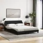 Bed with black fabric mattress 160x200 cm by vidaXL, Beds and slatted bases - Ref: Foro24-3208426, Price: 373,06 €, Discount: %