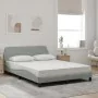 Bed with light gray velvet mattress 140x200 cm by vidaXL, Beds and slatted bases - Ref: Foro24-3208411, Price: 339,10 €, Disc...