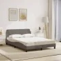Cama con colchón tela gris taupe 140x200 cm de vidaXL, Camas y somieres - Ref: Foro24-3208408, Precio: 366,27 €, Descuento: %