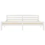 Solid pine wood bed frame, white, 200x200 cm by vidaXL, Beds and slatted bases - Ref: Foro24-322074, Price: 114,13 €, Discoun...