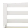 Solid pine wood bed frame, white, 200x200 cm by vidaXL, Beds and slatted bases - Ref: Foro24-322074, Price: 114,13 €, Discoun...