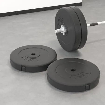 Weight plates 2 pcs 30 kg cement by vidaXL, free weight - Ref: Foro24-93598, Price: 89,08 €, Discount: %
