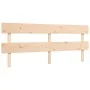 Estructura de cama de matrimonio con cabecero madera maciza de vidaXL, Camas y somieres - Ref: Foro24-3195106, Precio: 147,67...