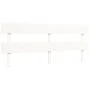 Estructura cama de matrimonio con cabecero madera maciza blanco de vidaXL, Camas y somieres - Ref: Foro24-3195107, Precio: 14...
