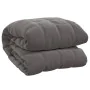 Manta con peso tela gris 137x200 cm 10 kg de vidaXL, Mantas - Ref: Foro24-3154835, Precio: 65,67 €, Descuento: %