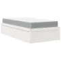 Bed with mattress solid pine wood white 90x190 cm by , Beds and slatted bases - Ref: Foro24-3281956, Price: 264,11 €, Discoun...