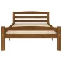 Estructura de cama madera maciza pino marrón miel 90x200 cm de vidaXL, Camas y somieres - Ref: Foro24-322075, Precio: 111,90 ...