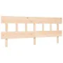 Estructura de cama de matrimonio con cabecero madera maciza de vidaXL, Camas y somieres - Ref: Foro24-3195171, Precio: 148,64...