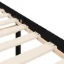 Double bed for seniors with black solid wood headboard by vidaXL, Beds and slatted bases - Ref: Foro24-3195425, Price: 151,35...