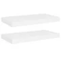 Floating wall shelves 2 pcs MDF white 50x23x3.8 cm by vidaXL, Shelves and shelves - Ref: Foro24-323809, Price: 31,17 €, Disco...