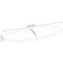 Ovaler Massivholz-Tischplatte aus Mangoholz 140x50x2,5 cm von , Tischplatten - Ref: Foro24-370825, Preis: 72,07 €, Rabatt: %