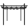 Cenador de jardín con techo retráctil aluminio antracita 3x3 m by , Tents and gazebos - Ref: Foro24-4003969, Price: 475,86 €,...