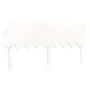 Double bed frame with white solid wood headboard by vidaXL, Beds and slatted bases - Ref: Foro24-3195302, Price: 151,65 €, Di...